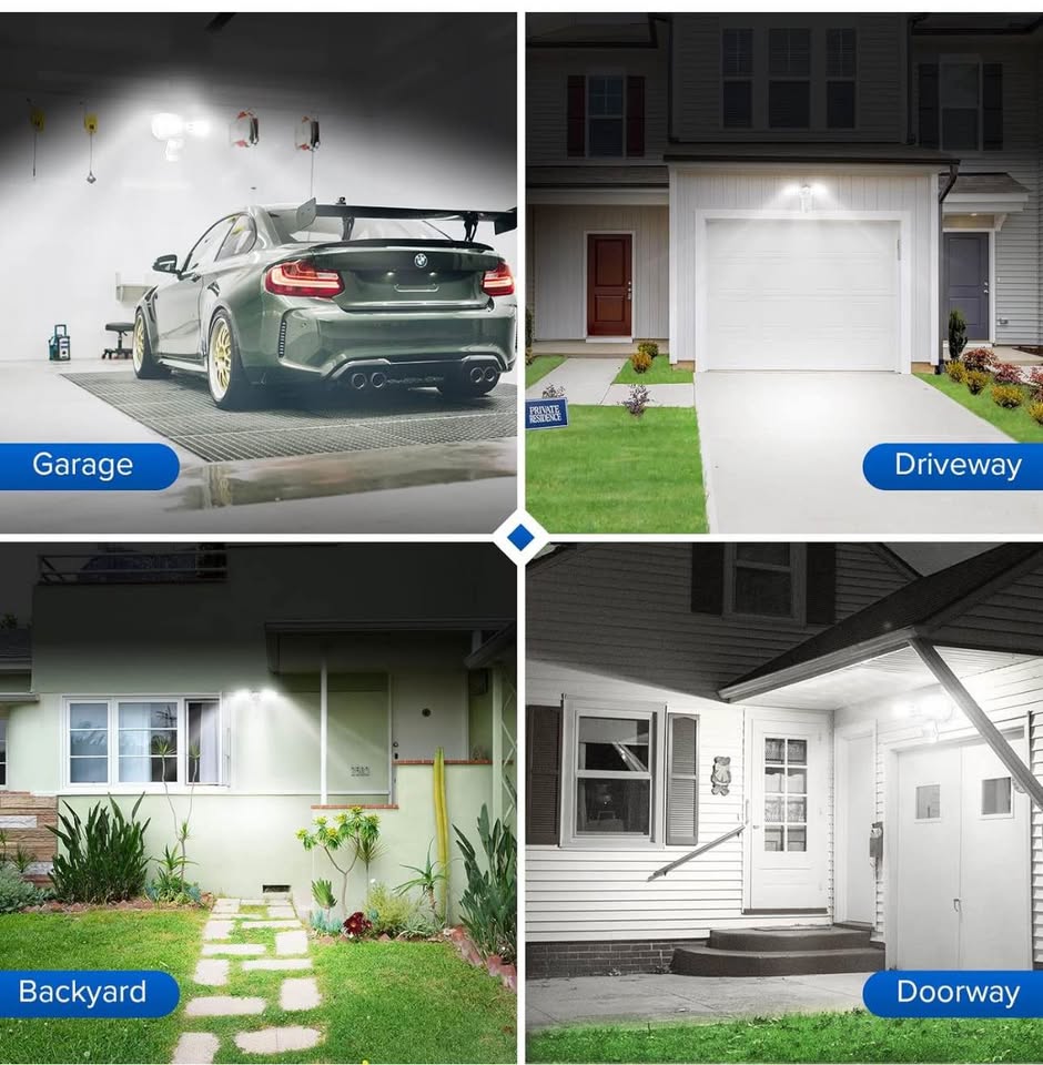 SANSI 18W 1800LM LED Motion Sensor Outdoor Lights, Energy Saving Security Light, 200W Equiv. 5000K D