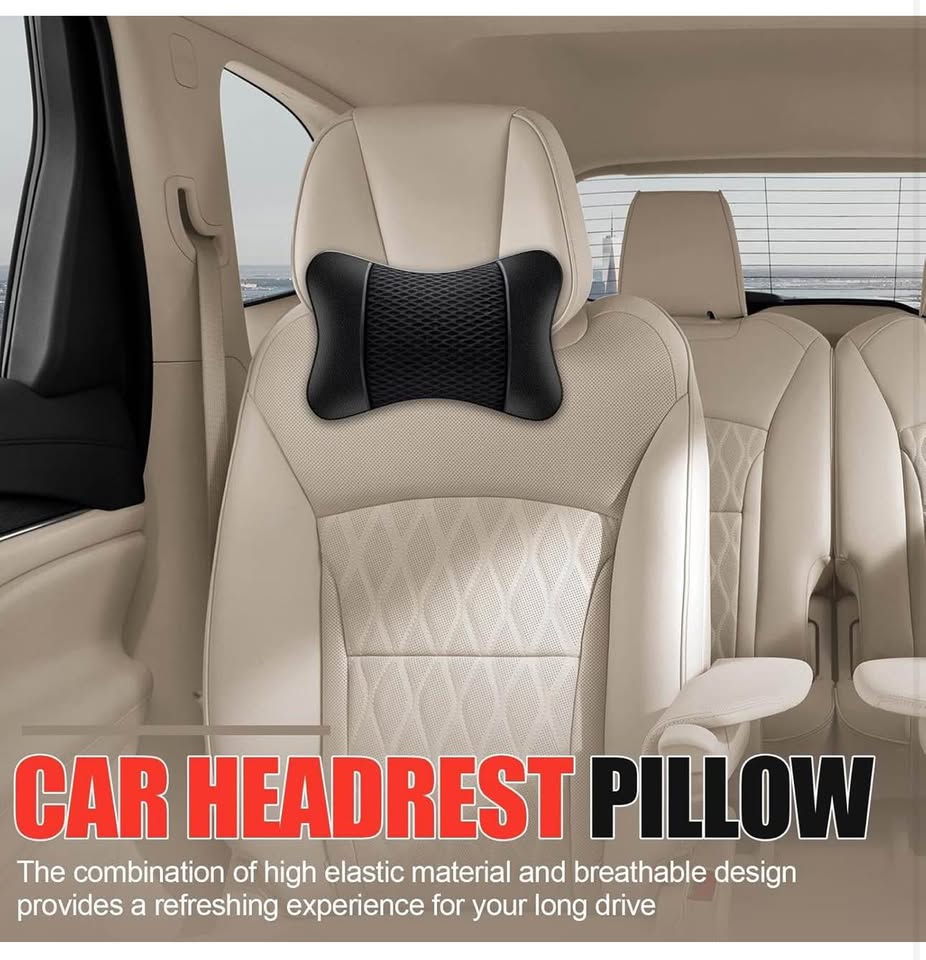 Car Neck Pillow - Elastic Breathable Car Seat Headrest Neck Rest Cushion | Headrest Neck Rest Cushio