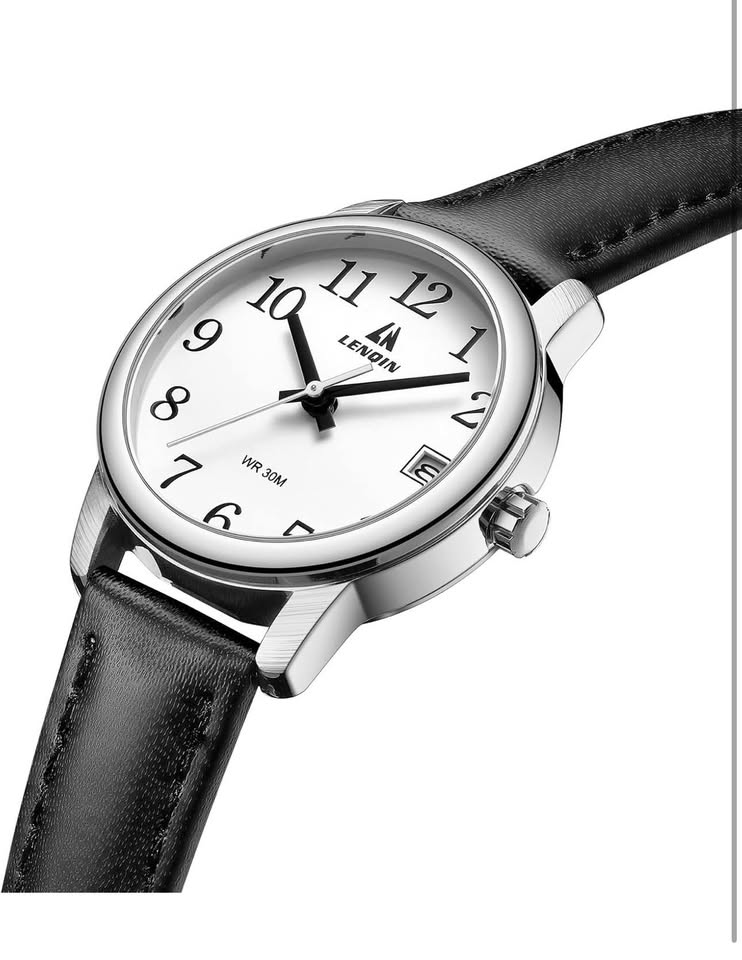 Ladies Watches, Analog Quartz Watches for Women, Waterproof Women's Wrist Watches with Leather Strap