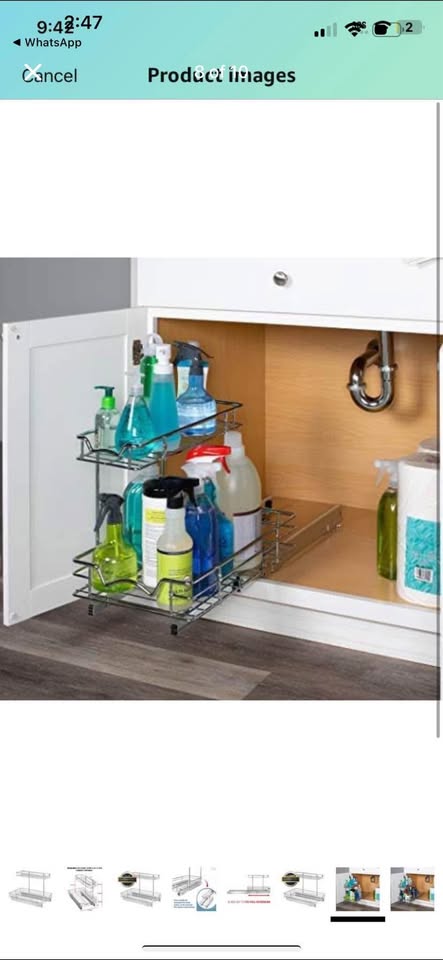 Hold N’ storage pull out cabinet organizer sliding shelf