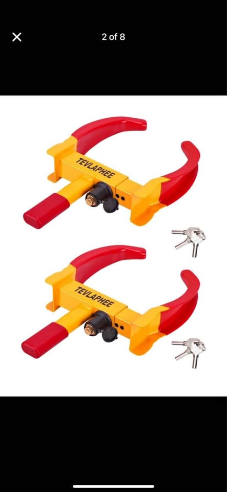 Brand new 2 Adjustable Wheel Locks Set