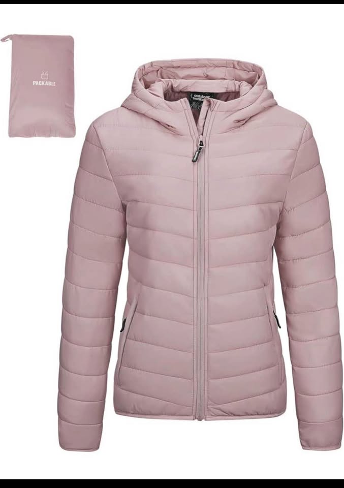 Outdoor Ventures Women's Pale Rosy Packable Puffer Jacket