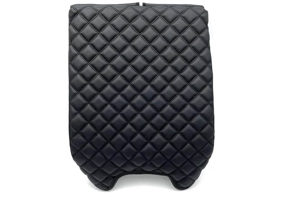 Center Console Cover for 2015-2020 F250 F350 F450 | Leather Arm Rest Box Lid Protector