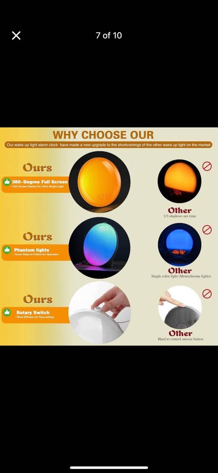 Brand new sunrise alarm clock