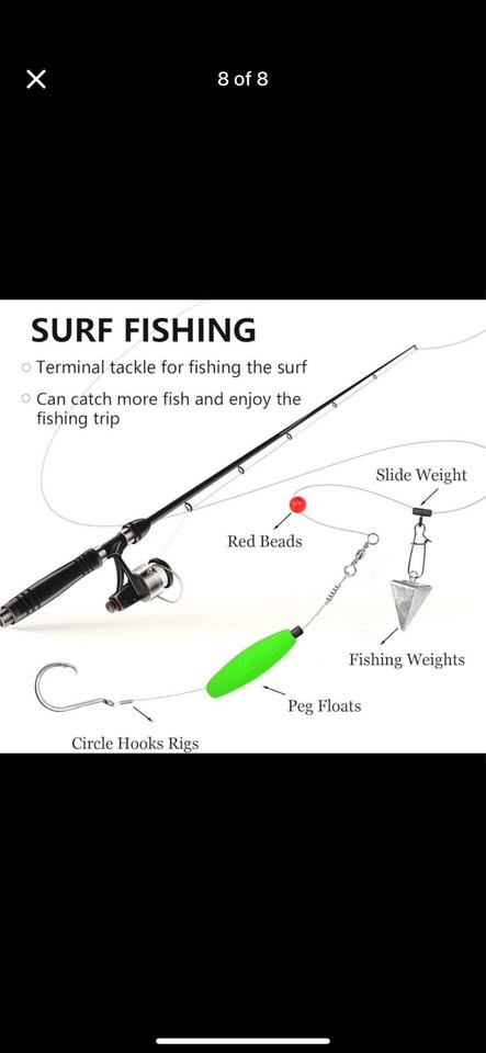 Brand new 78Pcs Saltwater Surf Fishing Kit.