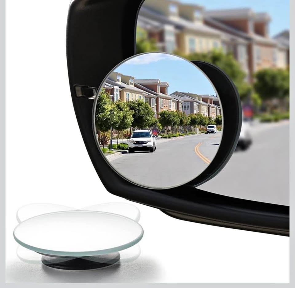 LivTee Blind Spot Mirror, 2" Round HD Glass Frameless Convex Rear View Mirrors Exterior Accessories