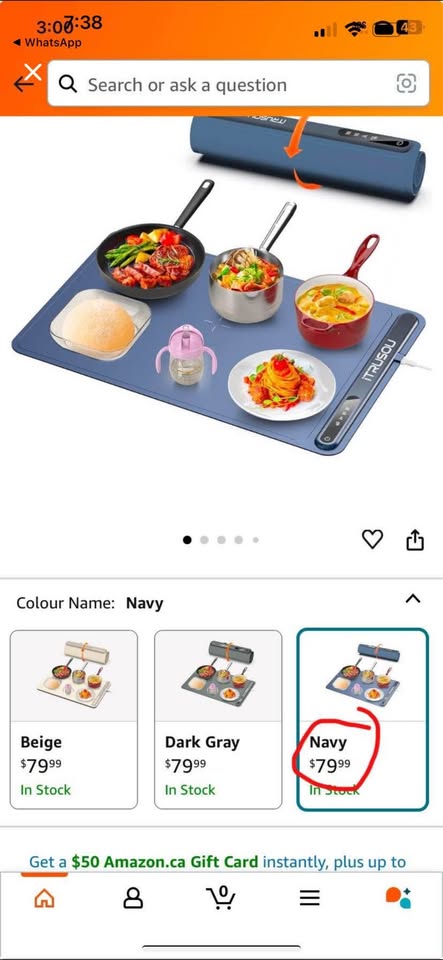 Brand new iTRUSOU rollable + portable electric warming tray