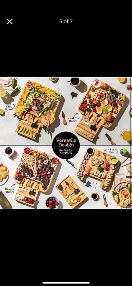 Smirly large bamboo Charcuterie Board / cheese board Set