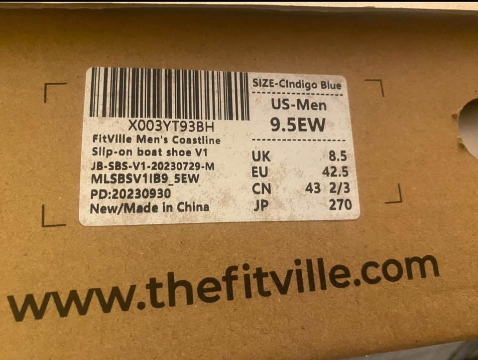 Brand new FitVille Mens Wide Loafers Casual Slip on Shoes