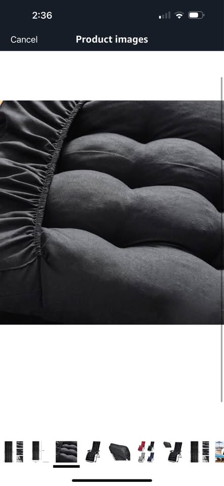 Patio Chaise Lounge Cushions Sun Lounger Cushions Pad Lounge Chair Cushion for Travel Holiday Indoor