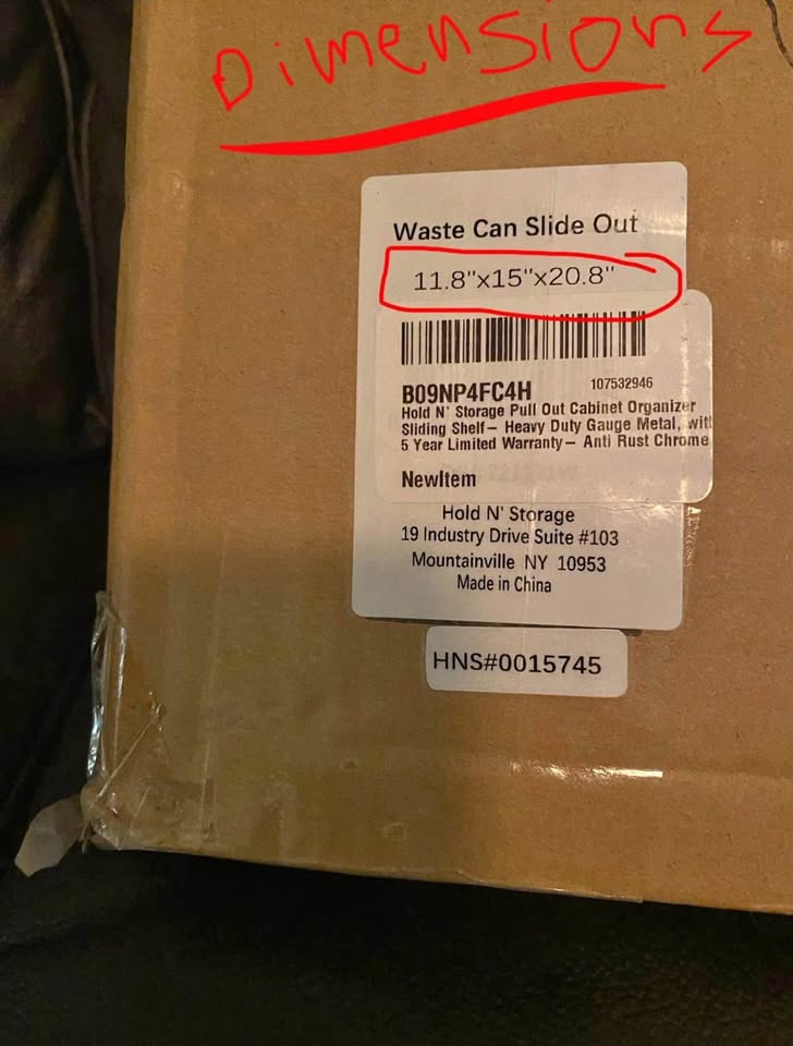 Hold N’ storage pull out cabinet organizer sliding shelf