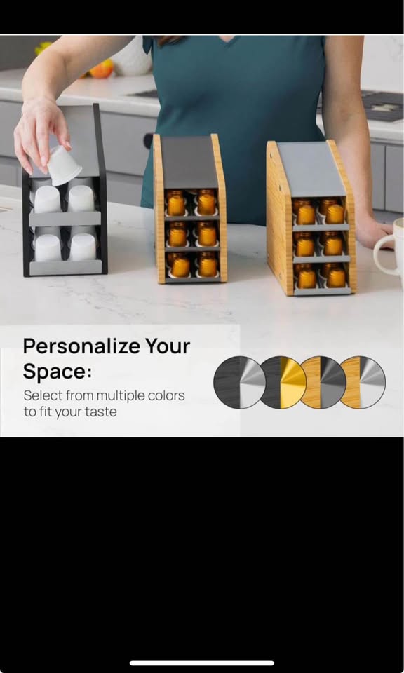 New Wooden coffee pod dispenser