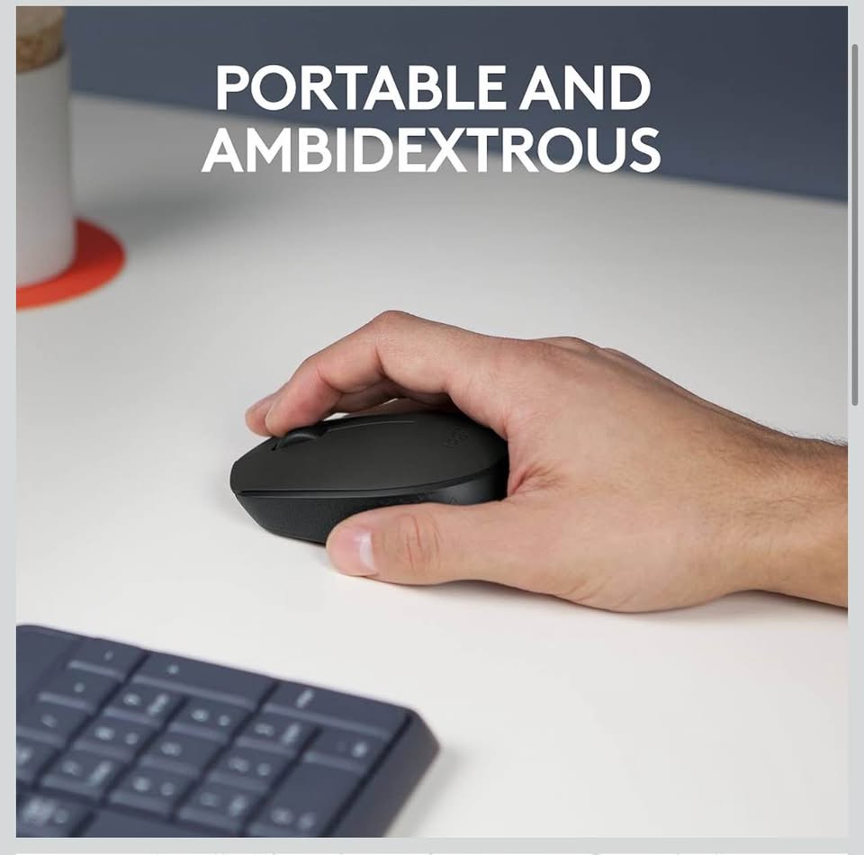 Logitech M170 Wireless Mouse for PC, Mac, Laptop, 2.4 GHz with USB Mini Receiver, Optical Tracking,