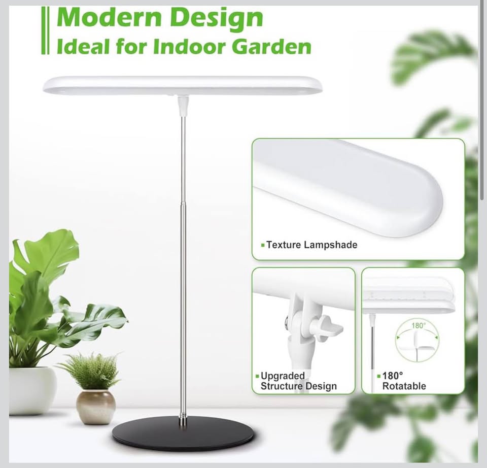 FOXGARDEN Grow Light, Full Spectrum LED Plant Light with Base, 26" Height Adjustable Growing Lamp wi