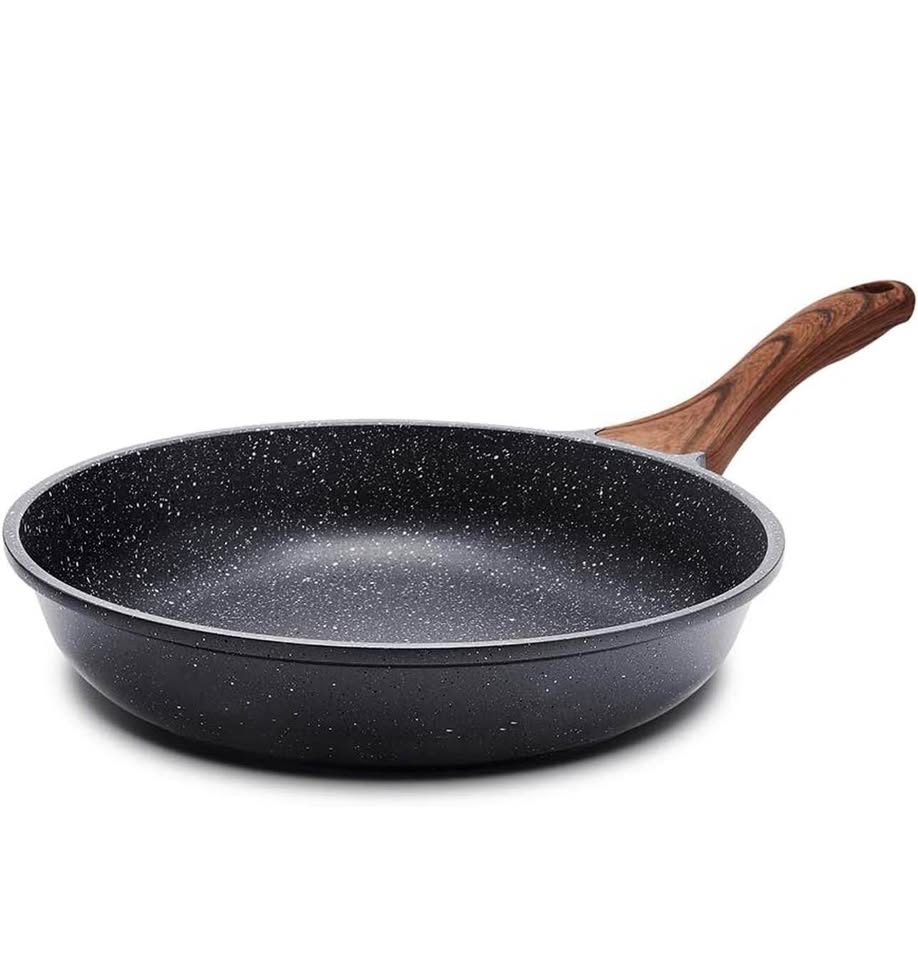 SENSARTE 12.5 Inch Nonstick Frying Pan Skillet, Swiss Granite Coating Omelette Pan, Healthy Stone Co