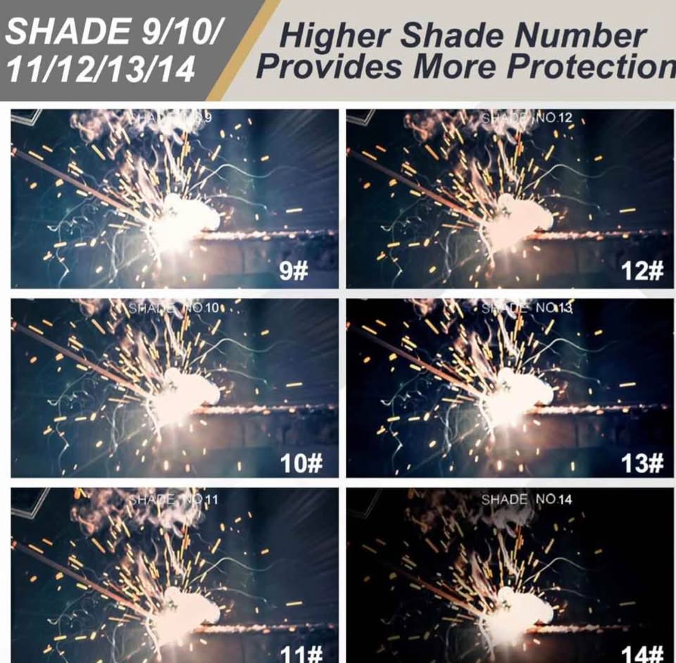 Shade 11 HD Glass Welding Lens 4 PCS 4.25x5.25 inch