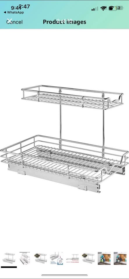 Hold N’ storage pull out cabinet organizer sliding shelf