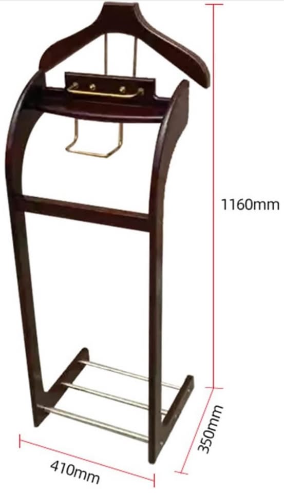 SMARTEK Wood Valet Stand