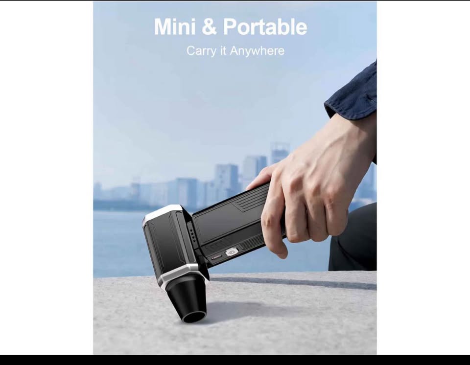 Compressed Air Duster, Super Power Adjustable Speed Cordless Air Duster Turbo Mini Blower