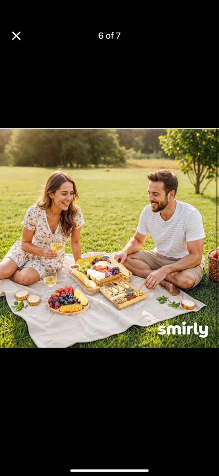 Smirly large bamboo Charcuterie Board / cheese board Set