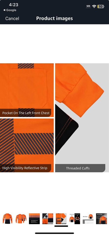 Brand new High visibility Mens Reflective Class 2 safety shirt